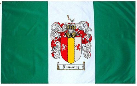 Ellsworthy family crest coat of arms flag