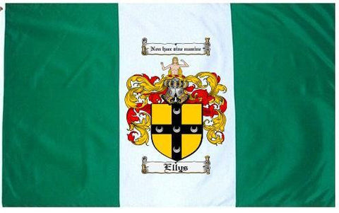 Ellys family crest coat of arms flag