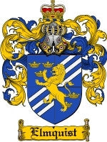 Elmquist coat of arms family crest download