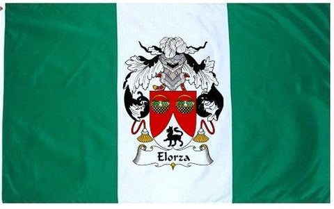 Elorza family crest coat of arms flag