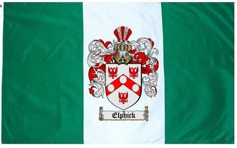 Elphick family crest coat of arms flag