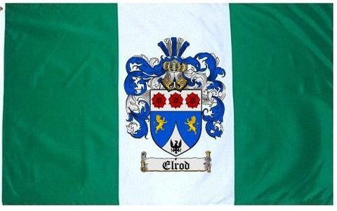 Elrod family crest coat of arms flag