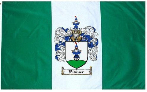 Elsener family crest coat of arms flag