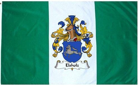 Elsholz family crest coat of arms flag