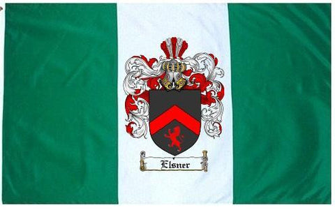 Elsner family crest coat of arms flag