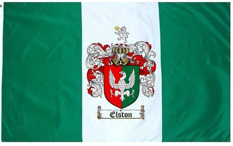 Elston family crest coat of arms flag