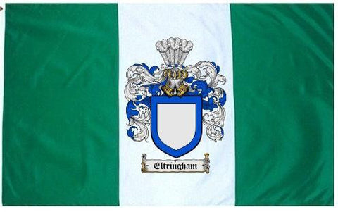 Eltringham family crest coat of arms flag