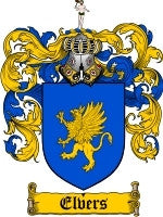 Elvers coat of arms family crest download