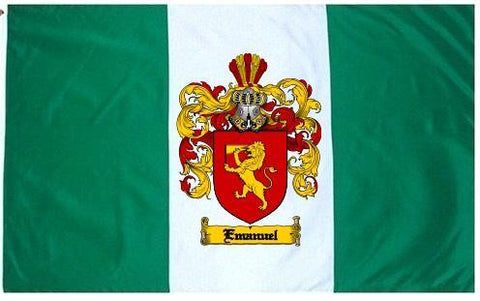 Emanuel family crest coat of arms flag