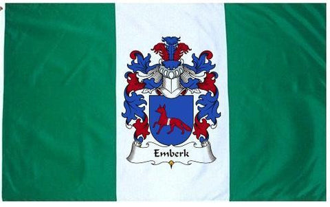 Emberk family crest coat of arms flag