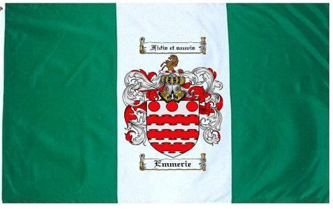 Emmerie family crest coat of arms flag