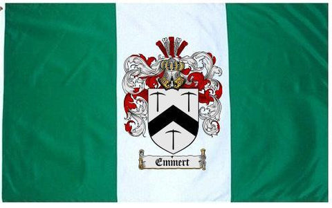 Emmert family crest coat of arms flag