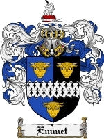 Emmet coat of arms family crest download