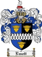Emott coat of arms family crest download