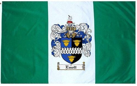 Emott family crest coat of arms flag