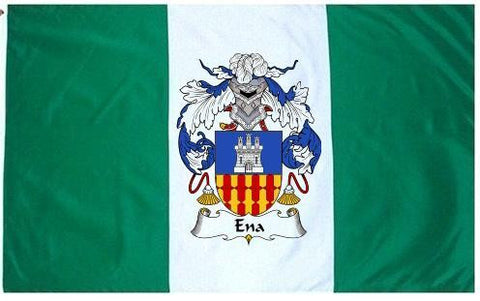 Ena family crest coat of arms flag