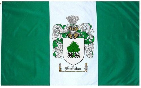 Encinias family crest coat of arms flag