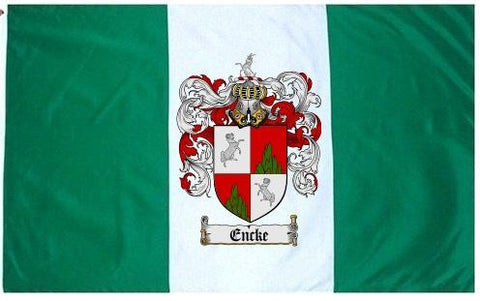 Encke family crest coat of arms flag