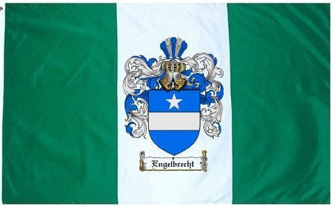 Engelbrecht family crest coat of arms flag