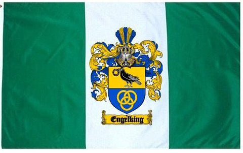 Engelking family crest coat of arms flag