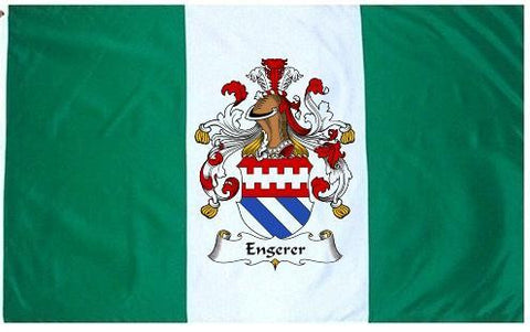 Engerer family crest coat of arms flag
