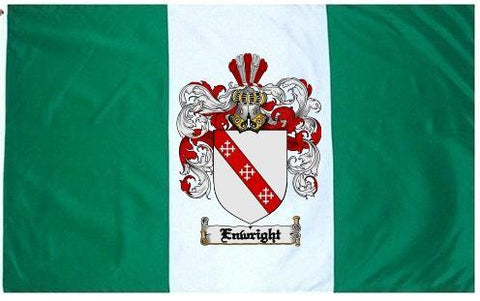 Enwright family crest coat of arms flag