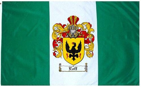 Eoff family crest coat of arms flag