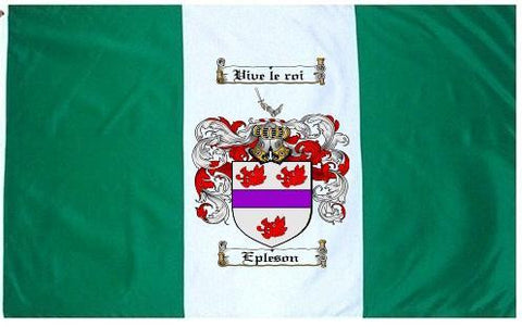 Epleson family crest coat of arms flag