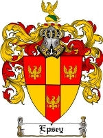 Epsey coat of arms family crest download