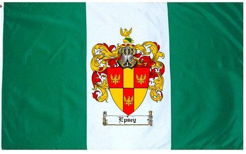 Epsey family crest coat of arms flag