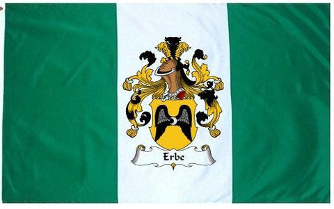 Erbe family crest coat of arms flag