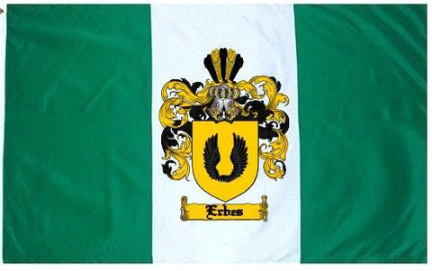 Erbes family crest coat of arms flag