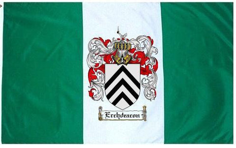 Erchdeacon family crest coat of arms flag