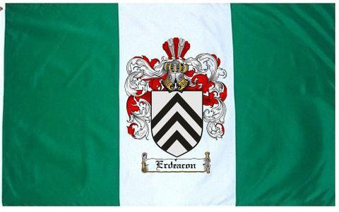 Erdeacon family crest coat of arms flag