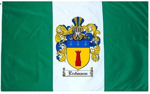 Erdmann family crest coat of arms flag