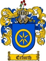 Erfurth coat of arms family crest download