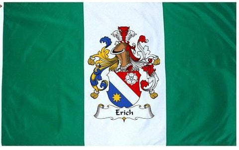 Erich family crest coat of arms flag