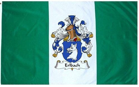 Erlbach family crest coat of arms flag