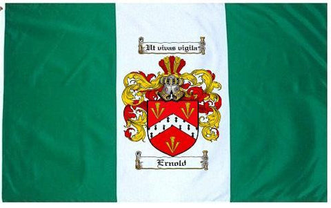 Ernold family crest coat of arms flag