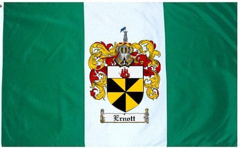 Ernott family crest coat of arms flag
