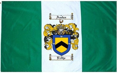 Erthe family crest coat of arms flag