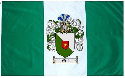 Ertl family crest coat of arms flag