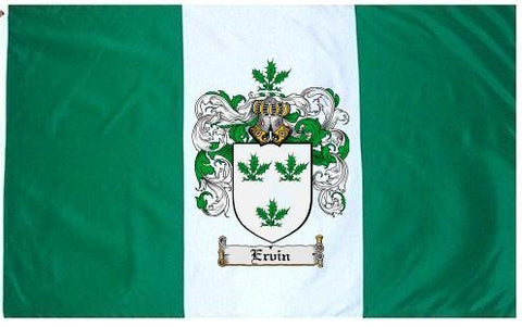 Ervin family crest coat of arms flag