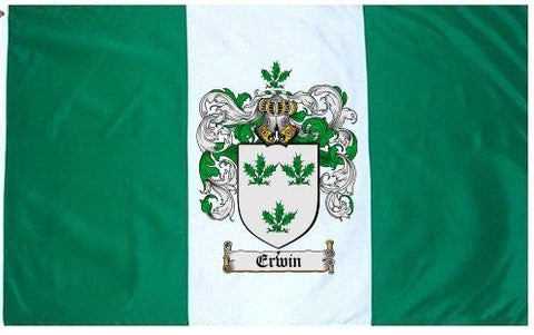 Erwin family crest coat of arms flag