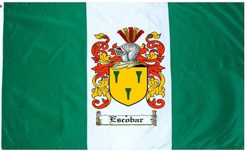 Escobar family crest coat of arms flag