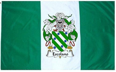 Escolano family crest coat of arms flag