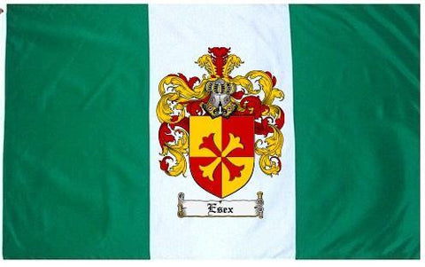 Esex family crest coat of arms flag