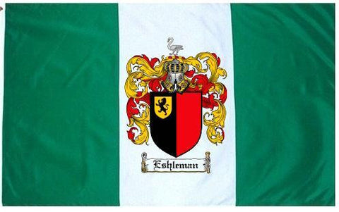 Eshleman family crest coat of arms flag