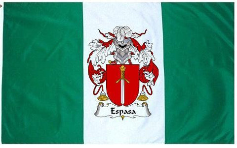Espasa family crest coat of arms flag