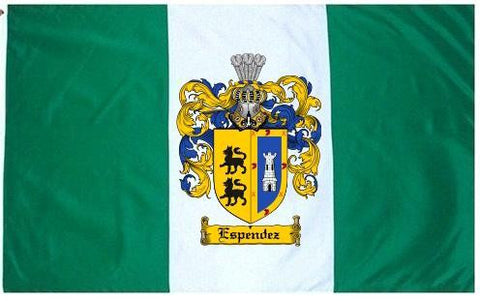 Espendez family crest coat of arms flag